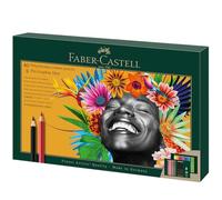 Faber-Castell Set de dessin Polychromos & Pitt Graphite Matt 50 pièces (40 couleurs + 8 graphite)
