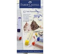 Faber-Castell Pastels tendres Goldfaber Studio carré 66 mm – coloris brillant intense – 12 couleurs
