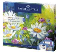 FABER-CASTELL Kit de peinture acrylique, 18 pièces