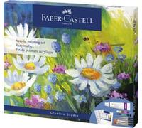FABER-CASTELL Kit de peinture acrylique, 18 pièces