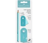 FABER-CASTELL Kit d'écriture Jumbo GRIP SPARKLE Pearl G