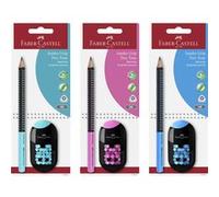 FABER-CASTELL Kit d'écriture Jumbo GRIP TWO TONE, blister G
