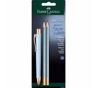 Faber-Castell Kit d'écriture Poly Ball Urban 3 pièces bleu ciel