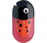 FABER-CASTELL Taille-crayon double 'coccinelle', rouge/noir