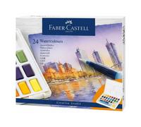 FABER-CASTELL Lot de 24 aquarelles en godets