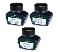 Faber-Castell Lot de 3 cartouches d'encre pour instruments d'écriture Bleu roi 62,5 ml