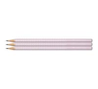 Faber-Castell Lot De 3 Crayons Papier Graphite Sparkle Rose Metallic Graduation B