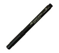 Faber-Castell Lot de 3 feutres encre de chine PITT artist pen, B, noir