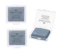 Faber-Castell Lot de 3 gommes mie de pain Art Eraser modélables grises