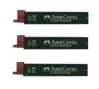 Faber-Castell Lot de 3 paquets de 12 mines fines super-polymères HB 0,5 mm
