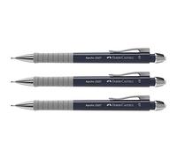 FABER-CASTELL Lot de 3 Porte-Mines Apollo, 0,7 mm, bleu foncé