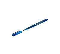 FABER-CASTELL Lot de 6 Stylos feutre Fineliner Broadpen pointe large bleu