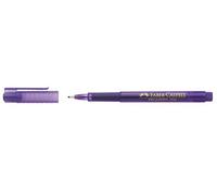 FABER-CASTELL Lot de 3 Stylos feutre Fineliner Broadpen pointe large violet