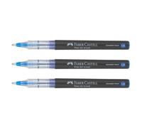 Faber-Castell Lot De 3 Stylos Roller Free Ink Pointe Broad Bleu