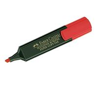 FABER-CASTELL Lot de 3 Surligneurs "TEXTLINER 48 Refill", rouge fluo