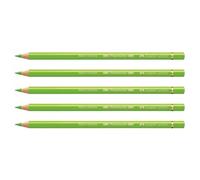 Faber-Castell Lot De 5 Crayons De Couleur Polychromos Mine 3,8mm À L'huile Vert Clair