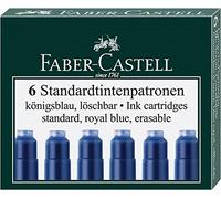 Faber-Castell Lot de 6 cartouches d'encre standard, dans une boîte pliante 5 Packungen noir