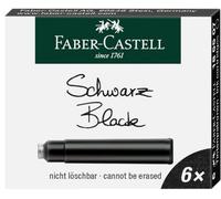 Faber-Castell Lot de 6 cartouches d'encre standard, dans une boîte pliante 3 Packungen noir