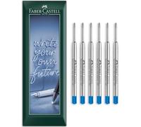 Faber-Castell Lot de 6 recharges pour stylo à bille XB - Pointe extra large (Bleu)