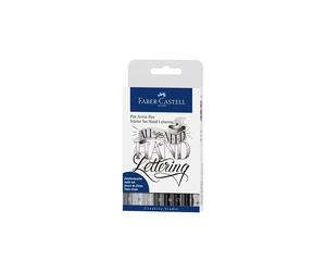 Faber-Castell Lot de 8 feutres Pitt Artist à l'encre de Chine pour calligraphie