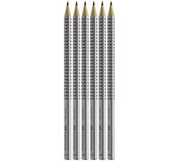 FABER-CASTELL - Lot de crayons Grip 2001 HB, 6 pièces