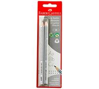 FABER-CASTELL Crayon graphite Jumbo GRIP, blister de 2