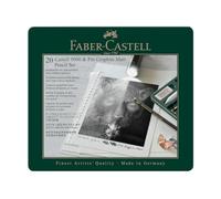 FABER-CASTELL - Lot de crayons Pitt Graphite Matt & Castell 9000 | Lot de 20 pièces avec 16 crayons d'artiste, un effaceur en papier, une gomme malléable, une gomme et un taille-crayon