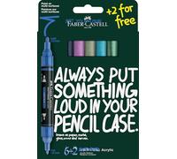 Faber-Castell Marqueurs acryliques Multimark – Lot 8 couleurs