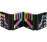 Faber-Castell - Marqueurs 254603 - Pointe biseautée précision - 16 pièces pastel, néon, métalliques