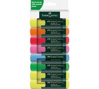 Faber-Castell Surligneur TEXTLINER 48 – étui 8, couleurs néon, pointe biseautée 1–5mm, rechargeable