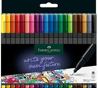 FABER-CASTELL - Lot Grip Finepen, 20 feutres fins, 0,4 mm