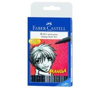Faber-Castell Manga Feutre Pitt Noir/Gris Pochette De 8 Import Royaume Uni