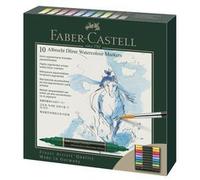 FABER-CASTELL - Marqueurs aquarellables Albrecht Dürer, 20 couleurs | Feutres d'artiste hautement pigmentés à pointe pinceau et pointe fibre pour une application uniforme et précise