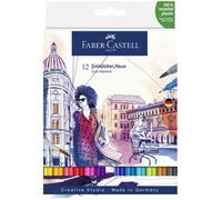 FABER-CASTELL Marqueur aquarelle GOLDFABER, étui de 12