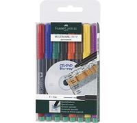 Faber-Castell Marqueurs permanents MULTIMARK 151309 épaisseur F étui de 8