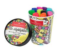 FABER-CASTELL - Lot de surligneurs Ice Cream Cup, 10 surligneurs | Surligneurs aux couleurs fluo et pastel avec pointe biseautée pour des traçages de 1 à 5 mm