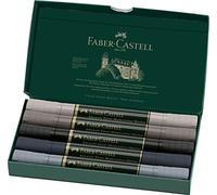 Faber-Castell Marqueur aquarelle Albrecht Dürer à double pointe Lot de 5 Gris