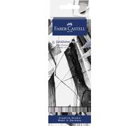 FABER-CASTELL Marqueur aquarelle GOLDFABER, étui Tons gris