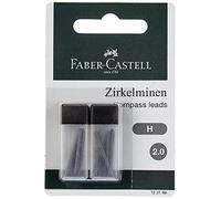 Faber-Castell Mine de compas 123198 – 2 mm, dureté H, 12 mines