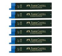 Faber-Castell - Mines fines Super Polymer 0,7 mm HB, 72 mines | 6 boîtes de 12 mines fines incassables pour porte-mines et une écriture soignée