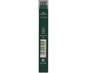 FABER-CASTELL - Mines rétractables TK 9071 5B, 3,15 mm, 10 pièces | Recharges de haute qualité pour crayons à mine rétractable, trait précis et faciles à effacer