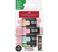 FABER-CASTELL Mini-surligneur TXTLNR Pastel, étui de 4