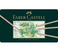 Faber Castell pastel d'artiste Pitt 4,3mm étui métal de 60 pièces