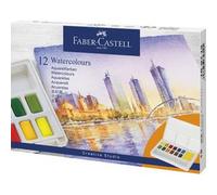 FABER-CASTELL Peinture aquarelle en godets, étui de 24