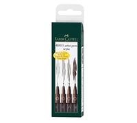 Faber-Castell Pitt Artist Pen 167101 Boîte de 4 feutres à l'encre de Chine, sépia