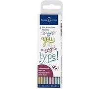 Faber-castell pitt bille métallique portefeuille (lot de 4) G