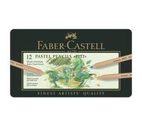 Faber-Castell – Crayons de couleur PITT PASTELL – étui de 12