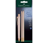 Faber-Castell PolyBall Urban Ensemble d'écriture pâle rose - 3 pièces