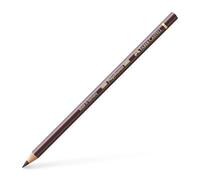 Faber-Castell Polychromos Boîte de 6 crayons de couleur 177 marron noyer, résistant à l'eau et aux taches, mine épaisse de 3,8 mm