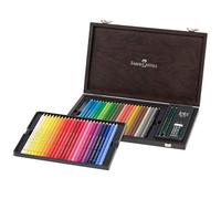 FABER-CASTELL Polychromos Coffret en bois de 48 crayons de couleur